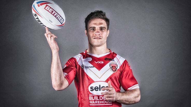 Picture by Allan McKenzie/SWpix.com - 20/01/2023 - Rugby League - Betfred Super League - Salford Red Devils Media Day 2023 - University of Salford Media City, Salford, England - Brodie Croft.