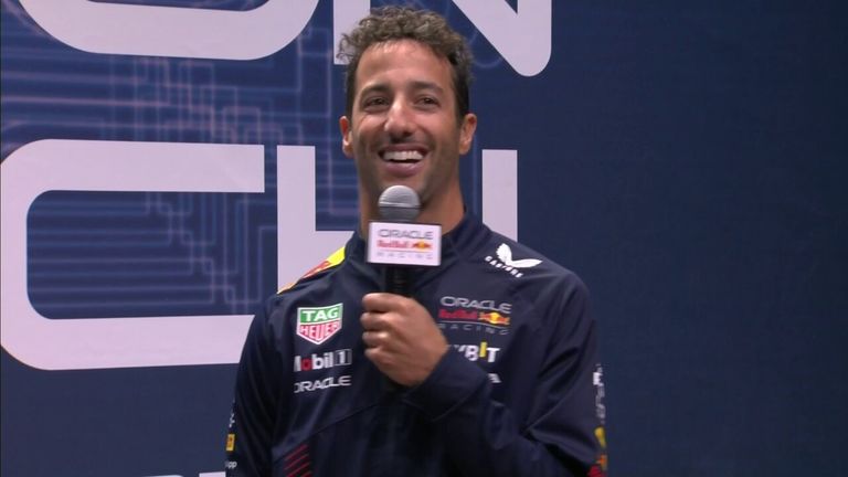 Daniel Ricciardo says it feels 'amazing' to return to Red Bull as their third driver for the 2023 season.