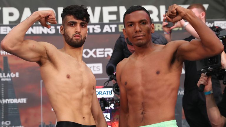 Adam Azim and Santos Reyes put their unbeaten records on the line this Saturday (Photos: Lawrence Lustig/BOXXER)
