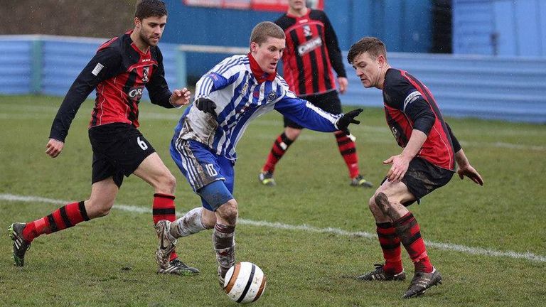 Adam McCabe in action for Eccleshill