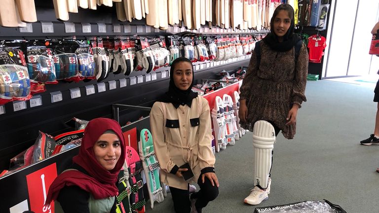 Many of the girls were inspired to play cricket after watching their male counterparts on the international stage 