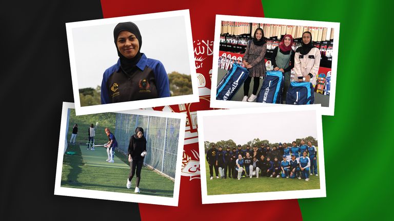 Afghanistan&#39;s cricket board awarded 25 girls central contracts in 2020, but a year later they were forced to flee their homes after the Taliban took power. Four of the girls spoke to Sky Sports News about their experience