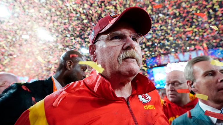 Andy Reid has now won two Super Bowls in his team as head coach of the Kansas City Chiefs