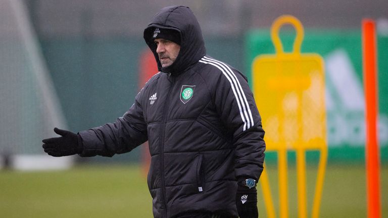Ange Postecoglou trained ahead of Celtic's Scottish Cup sixth round