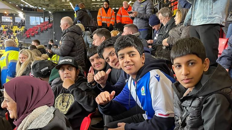 Blackburn fans South Asian Watford