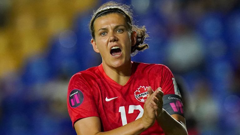 Christine Sinclair is the captain of Canada women's football team