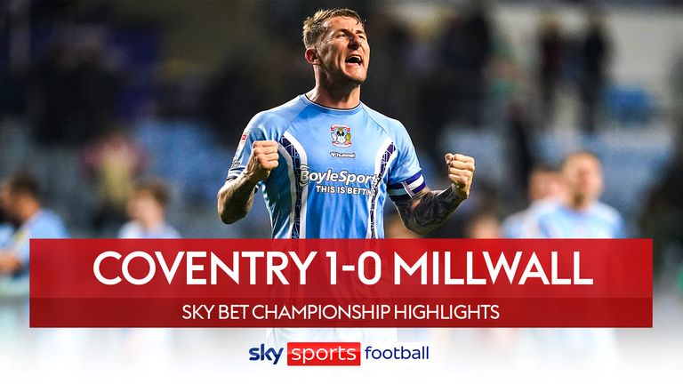 COVENTRY HIT 3 PAST MILLWALL IN THE CAPITAL., 0-3