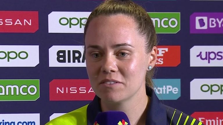 Laura Delany speaking after Ireland v India on 20 February during T20 World Cup in South Africa