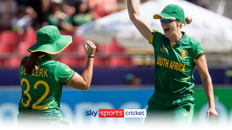 South Africa take the first wicket of the day, dismissing Australia’s Alyssa Healy.