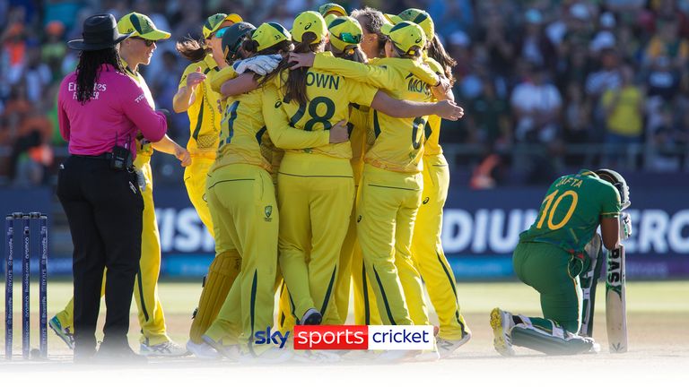 Highlights of the Women&#39;s T20 World Cup final as Australia beat South Africa by 19 runs.