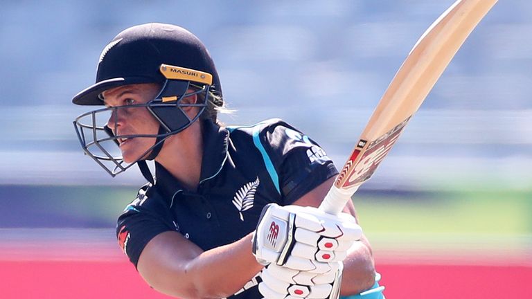 CAPE TOWN, SOUTH AFRICA - FEBRUARY 17: Suzie Bates of New Zealand plays a shot during the ICC Women's T20 World Cup group A match between New Zealand and Bangladesh at Newlands Stadium on February 17, 2023 in Cape Town, South Africa. (Photo by Jan Kruger-ICC/ICC via Getty Images)
