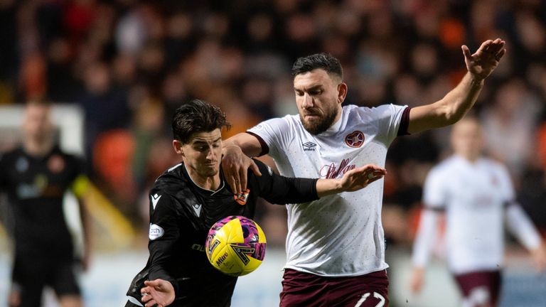 Hearts and Dundee United meet at Tynecastle