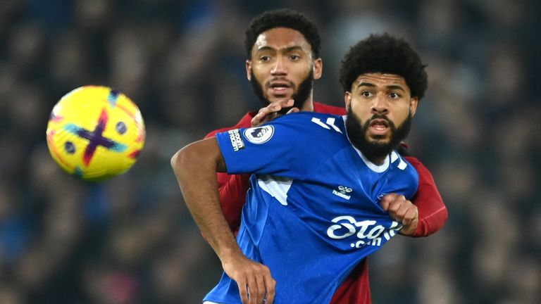 Ellis Simms started up front against Liverpool