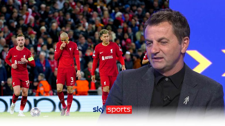 Tim Sherwood dice que el objetivo del Liverpool es terminar en la Premier League después de una dura derrota contra el Real Madrid.