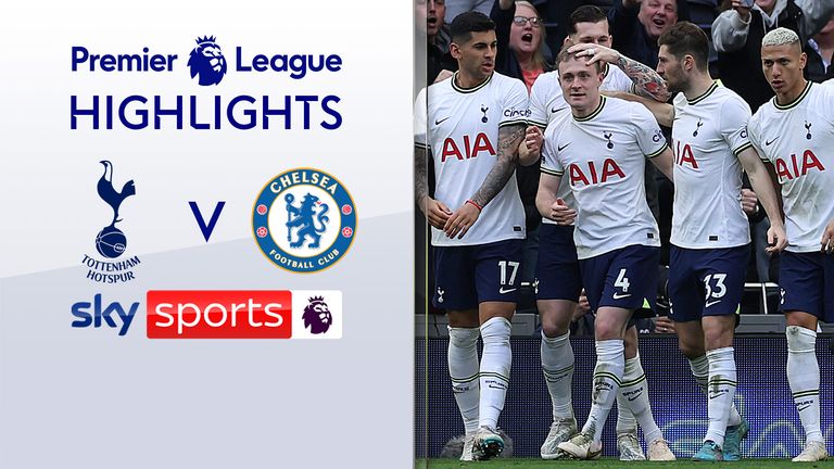 Highlights of Tottenham v Chelsea in the Premier League.