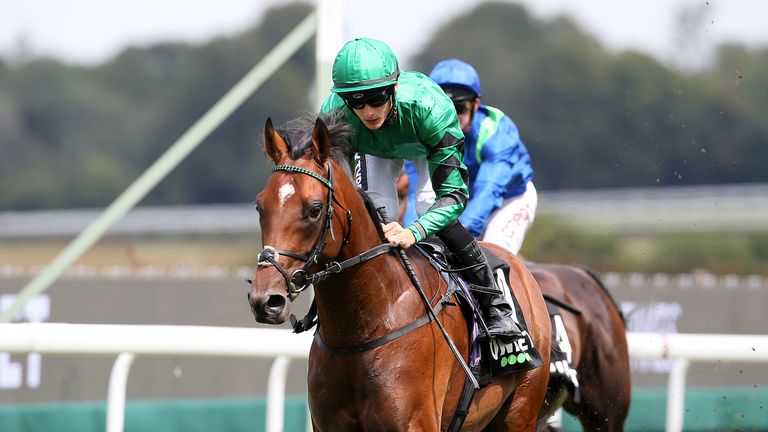 Forest Of Dean in winning action at Goodwood