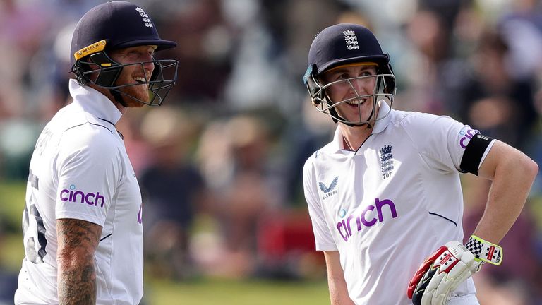 Ben Stokes and Harry Brook (Associated Press)