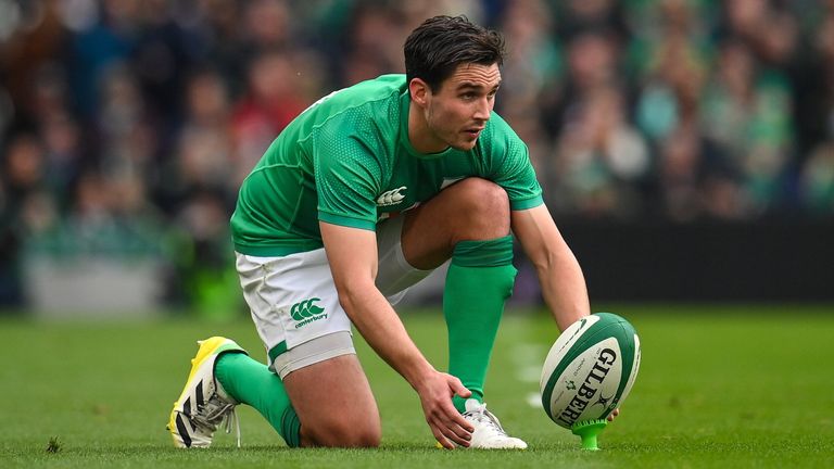 12 November 2022; Joey Carbery of Ireland during the Bank of Ireland Nations Series match between Ireland and Fiji at the Aviva Stadium in Dublin. Photo by Seb Daly/Sportsfile