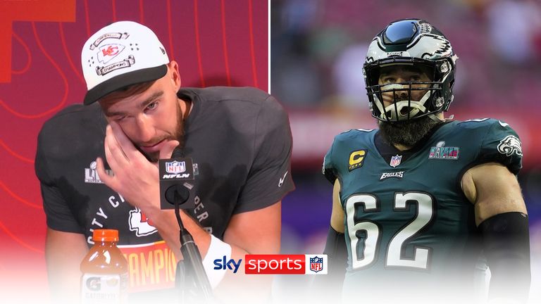 Travis Kelce beats brother Jason in Super Bowl LVII: 'I love him', Jason  jokes: 'It's gonna be an awkward podcast', NFL News