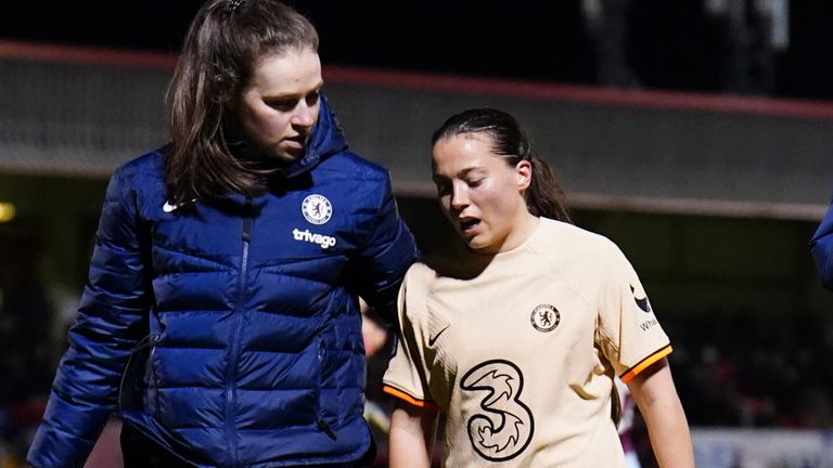 Fran Kirby limped out of Chelsea&#39;s League Cup semi-final win at West Ham