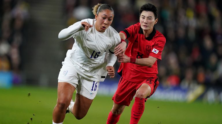 Lauren James netted her first senior international goal against Korea Republic