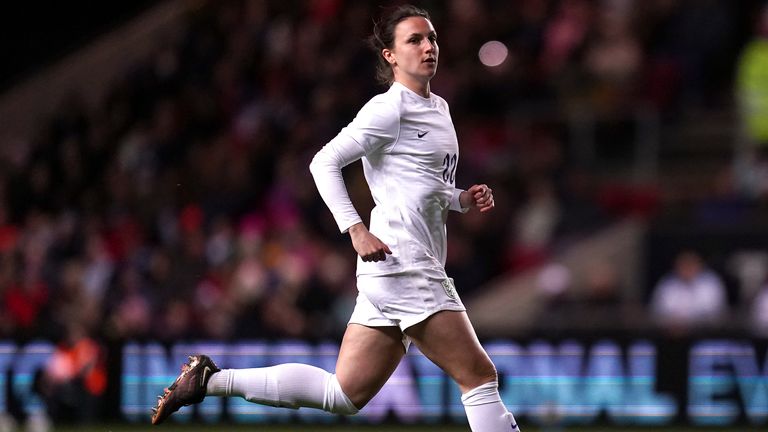 Lotte Wubben-Moy is battling for a place in England's squad - she was unused at the Euros last summer