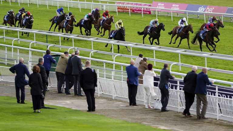 Lucander wins The Sky Bet Handicap at the 2020 Ebor Festival