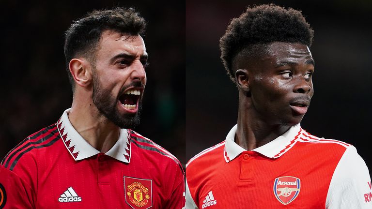 Bruno Fernandes and Manchester United will face Real Betis, while Bukayo Saka's Arsenal will play Sporting Lisbon in the Europa League last-16