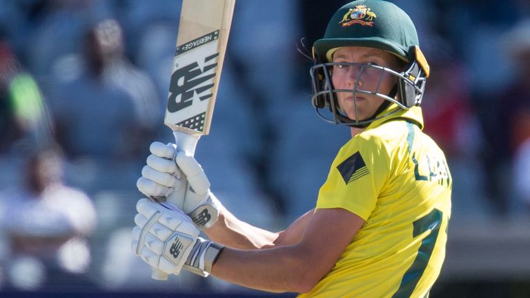 Australia captain Meg Lanning made an unbeaten 49 as her side made 172-4 batting first against India