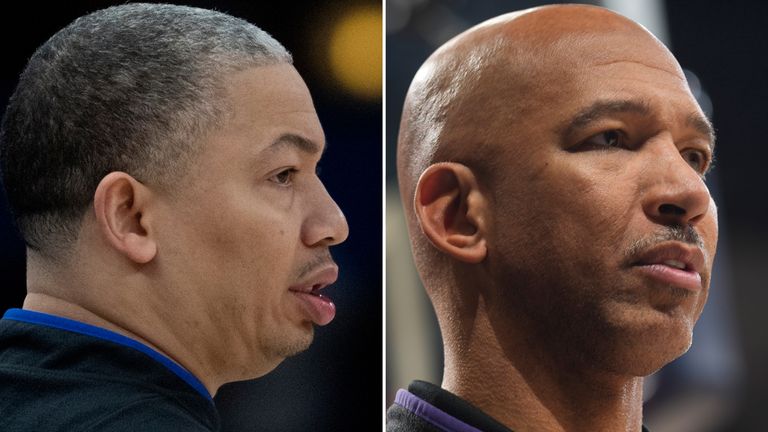 Tyronn Lue (left) has replaced Monty Williams in the national team set up