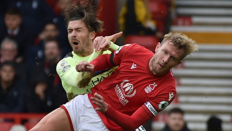 Jack Grealish clashes with Joe Worrall