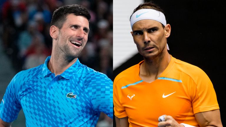 Novak Djokovic and Rafael Nadal - Tennis