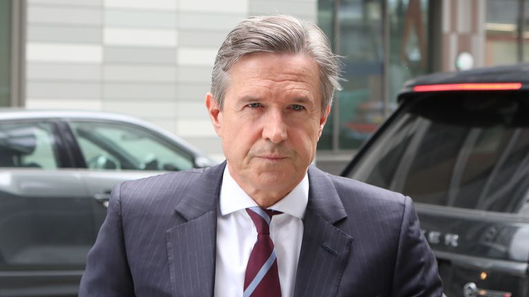 Aston Villa chief executive Christian Purslow arrives at the Premier League offices in London. PA Photo. Picture date: Friday March 13, 2020. See PA story SPORT Coronavirus. Photo credit should read: Luciana Guerra/PA Wire