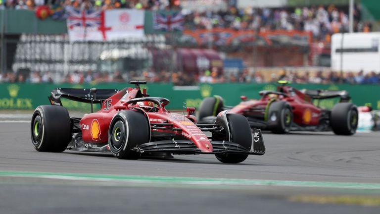 Charles Leclerc (MCO, Scuderia Ferrari), F1 Grand Prix of Great Britain at Silverstone Circuit on July 3, 2022 in Silverstone, United Kingdom. (Photo by HIGH TWO) Photo by: HOCH ZWEI/picture-alliance/dpa/AP Images
