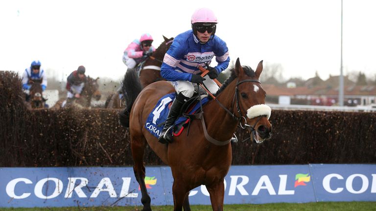 Solo and Harry Cobden on the way to victory in the Pendil