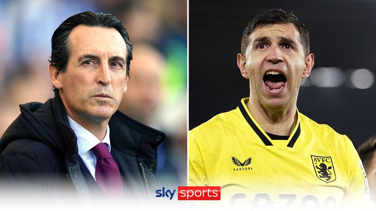 Aston Villa head coach Unai Emery is full of praise for his goalkeeper Emi Martinez