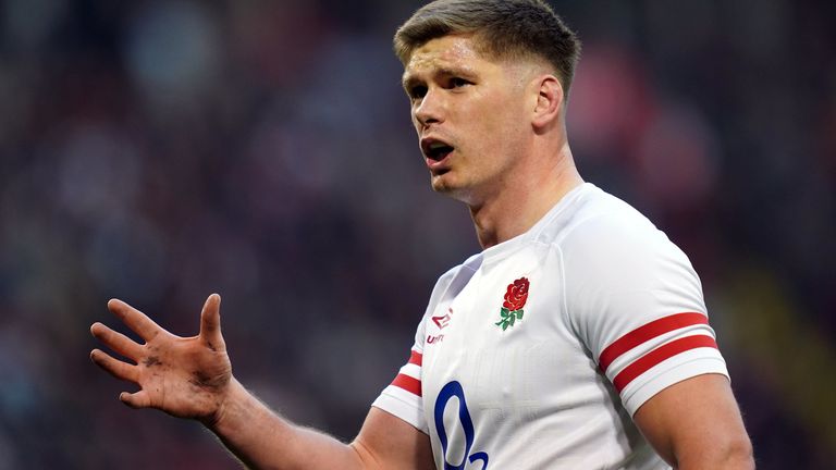 England&#39;s Owen Farrell during the Guinness Six Nations match at the Principality Stadium, Cardiff. Picture date: Saturday February 25, 2023.