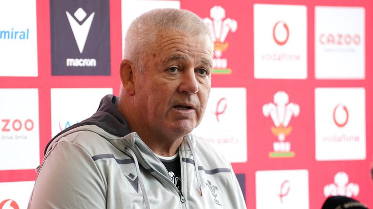 Warren Gatland has made nine changes to his starting Wales squad 