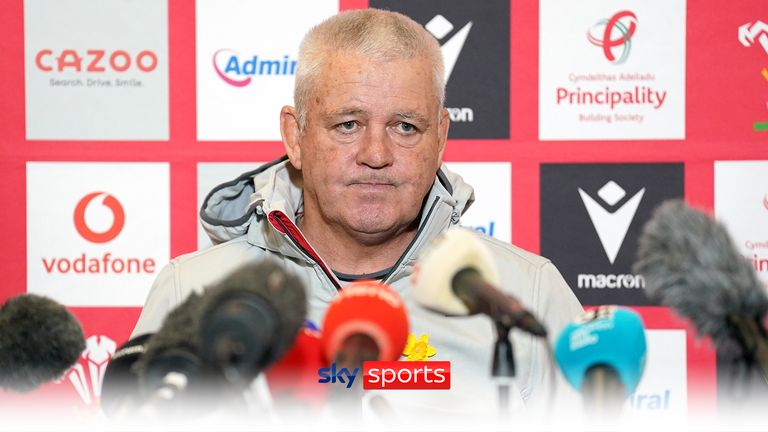 Wales head coach Warren Gatland speaks to the media before they take on England