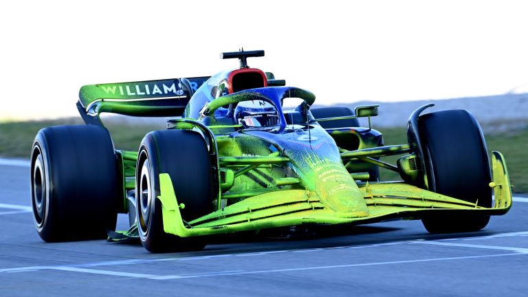 Teams will use fluorescent flow-vis paint to test their cars