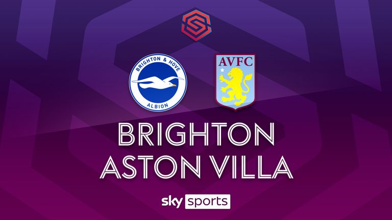 Highlights of the Women&#39;s Super League match between Brighton and Aston Villa.