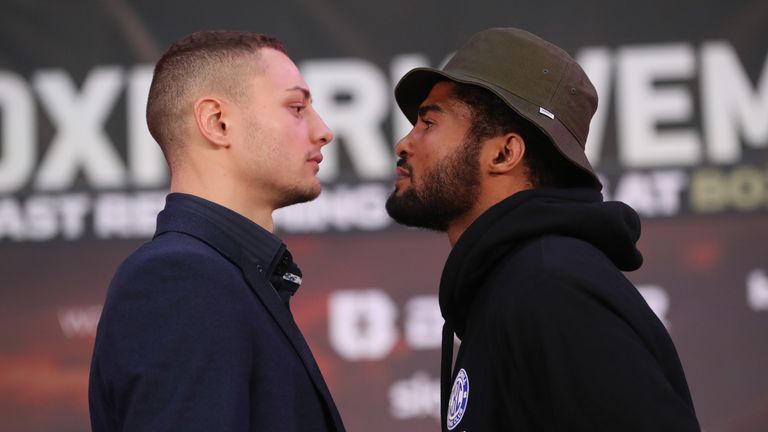 London&#39;s Zak Chelli (left) faces off with American Anthony Sims