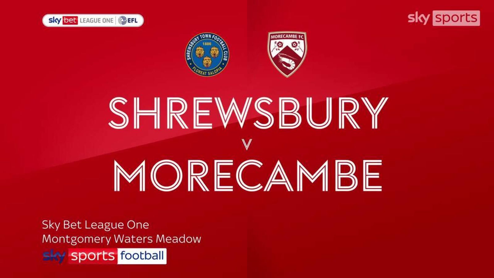 Shrewsbury 3-1 Morecambe: Dan Crowley's side make it five wins in a row ...