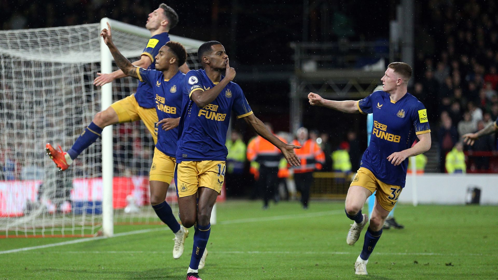 Isak double boosts Newcastle's top-four hopes
