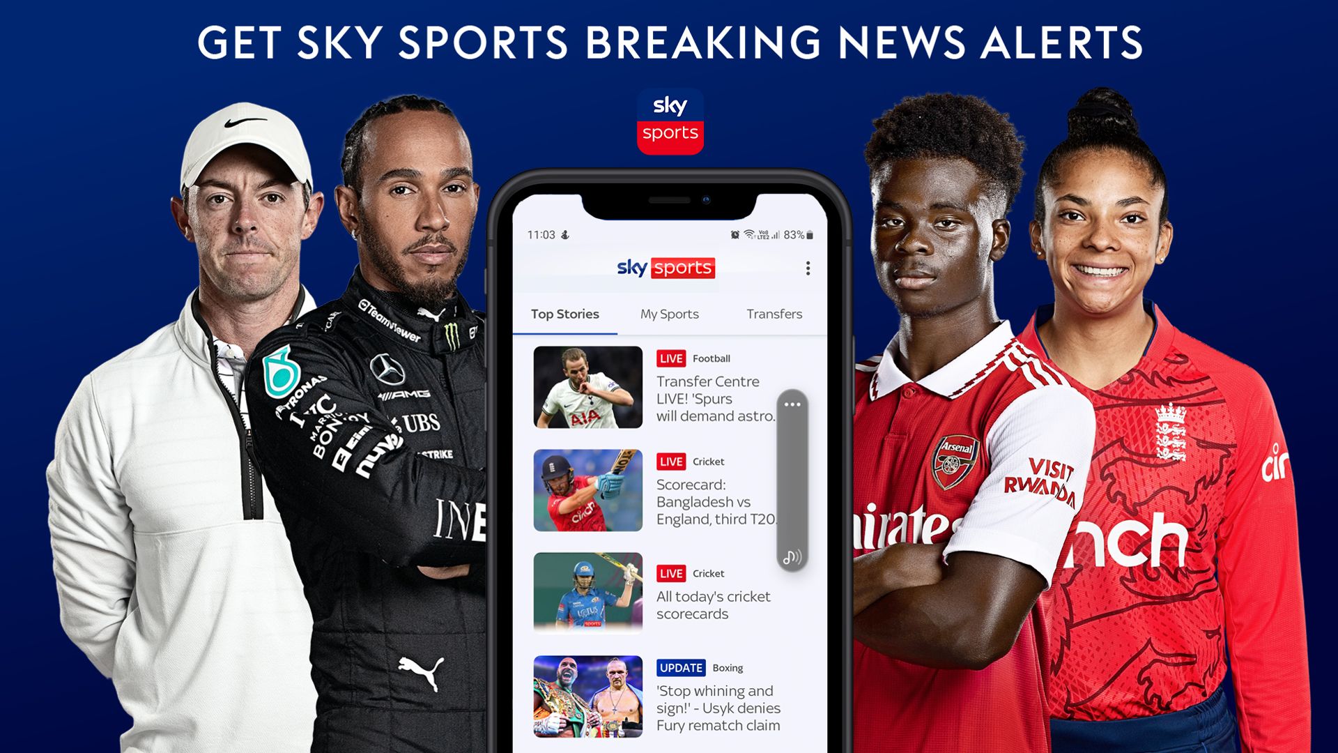 How to receive Sky Sports breaking news alerts