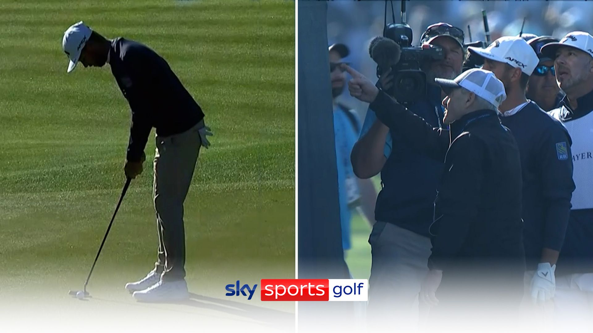 Svensson makes birdie via a tent to extend lead!