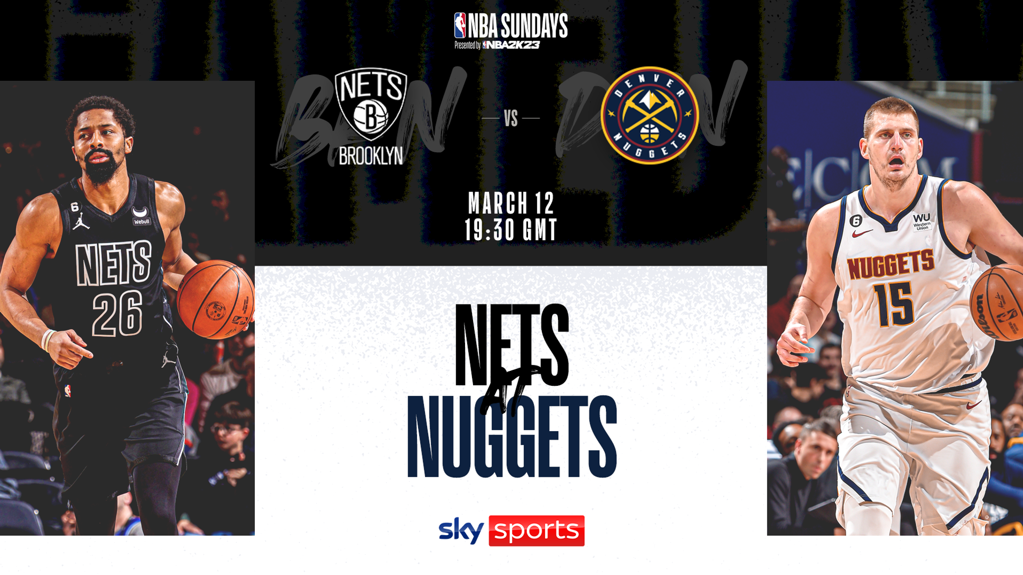 NBA on Sky Sports In-form Denver Nuggets to meet evolving Brooklyn Nets in prime time clash NBA News Sky Sports