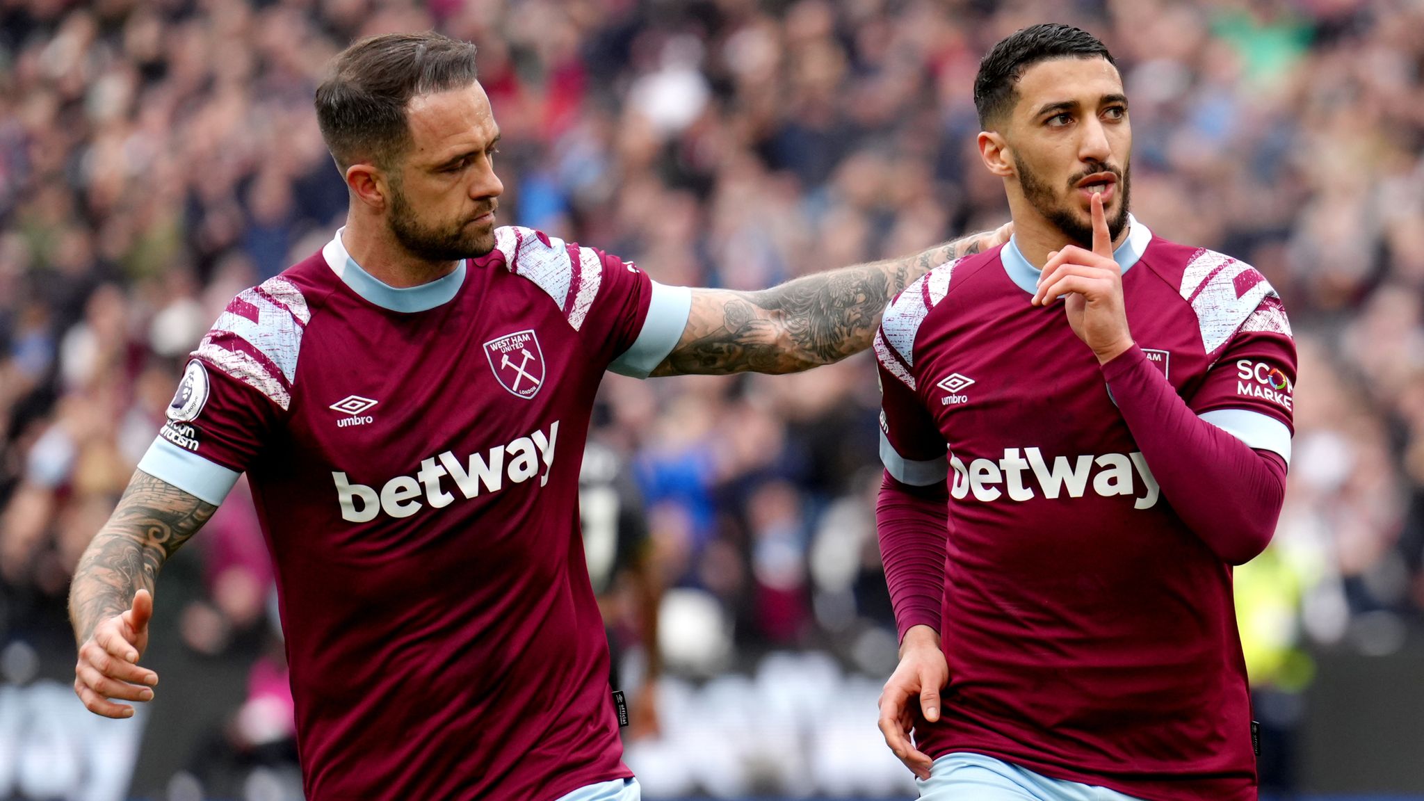 West Ham 1-1 Aston Villa: Said Benrahma penalty lifts David Moyes' side out  of relegation zone | Football News | Sky Sports
