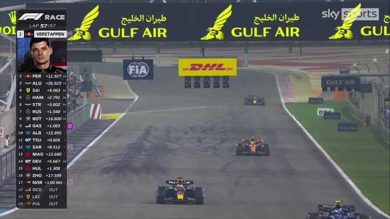 Max Verstappen sent an ominous warning to his rivals as he cruised to win the season opener in Bahrain, while Fernando Alonso finished third for his first podium with new team Aston Martin