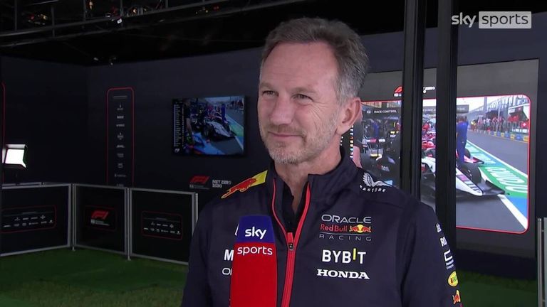 Horner is not worried about potential conflict between Max Verstappen and Perez as the pair compete for world titles